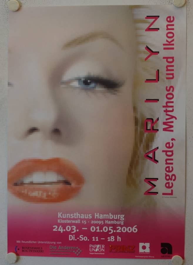 Marilyn - Legende Mythos und Ikone originales deutsches Ausstellungs-Plakat